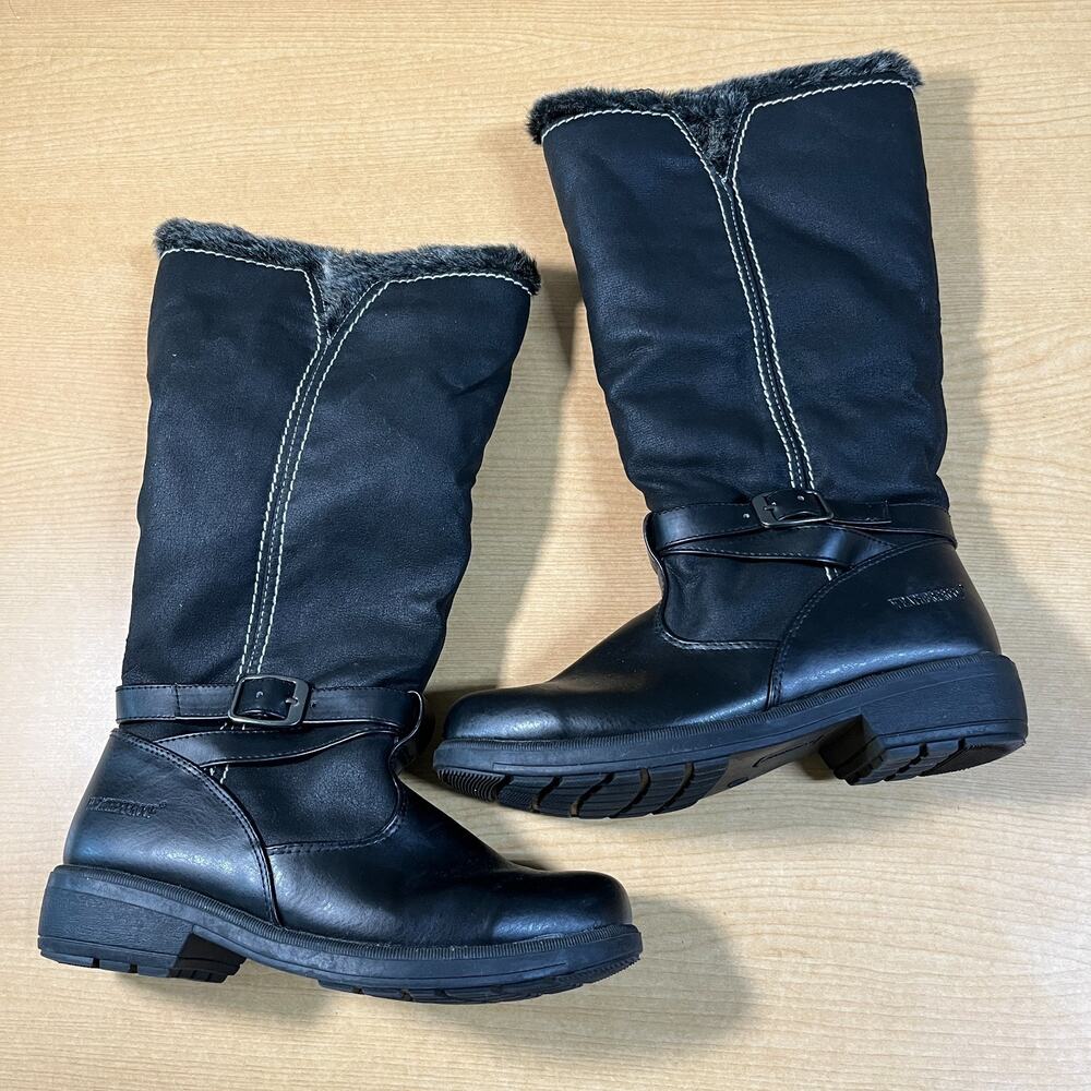 Weatherproof Winter Boots Women's Size 9W Black Fur Lined Paulee